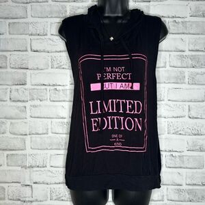 Electric Pink ‘Limited Edition’ Hooded Tank Top Size Large
